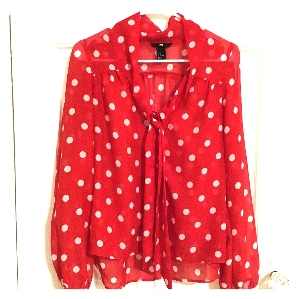 Fiery and sweet blouse